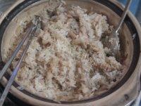 自己做的腊味煲仔饭