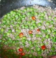 家常菜肉末豌豆