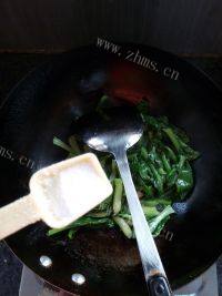 家常菜清炒油菜心做法图解7)