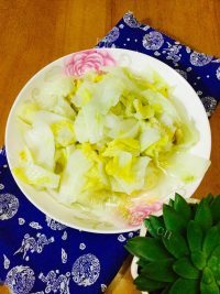 家常菜清炒大白菜做法图解5)