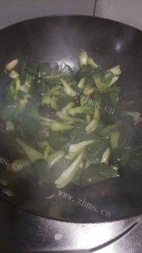 香菇炒青菜做法图解3)