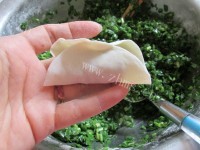 美味的韭菜虾仁水饺做法图解10)