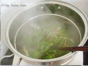 粉丝炝菠菜做法图解4)