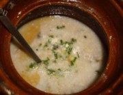 美味的香芋螺肉粥