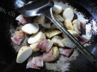 咸肉油菜蕻煮香芋的做法图解二