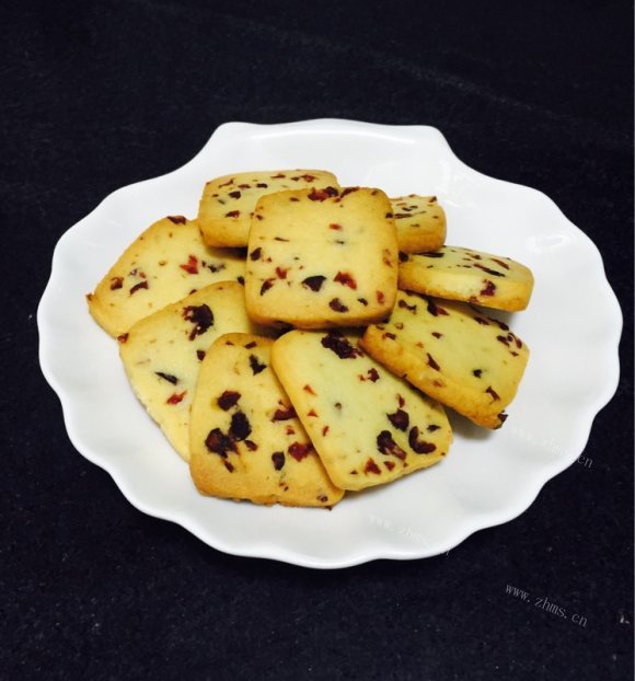 垂涎欲滴的蔓越莓饼干