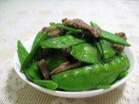 家常菜牛肉炒荷兰豆