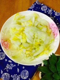家常菜清炒大白菜做法图解6)