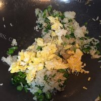 美味的青菜蛋炒饭