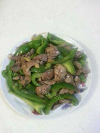 开胃菜青椒炒腰花