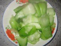 蒜蓉炒油菜做法图解5)