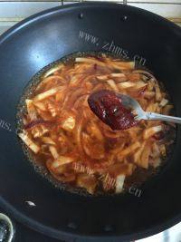 韩式牛肉卷年糕料理（简单版）做法图解7)