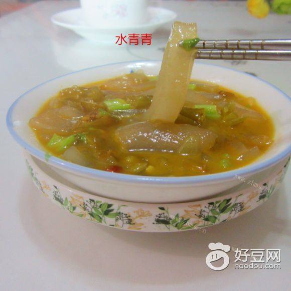 酸辣粉皮汤