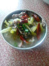 家常菜香辣酸菜肉片
