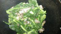 诱人的腊肉炒芥兰