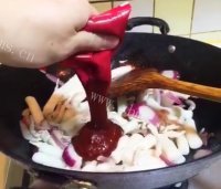 特色美食芝士焗年糕做法图解5)