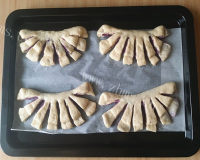 美味的紫薯扇子面包的做法图解十二