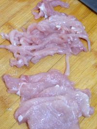 豆芽肉丝炒饼做法图解4)