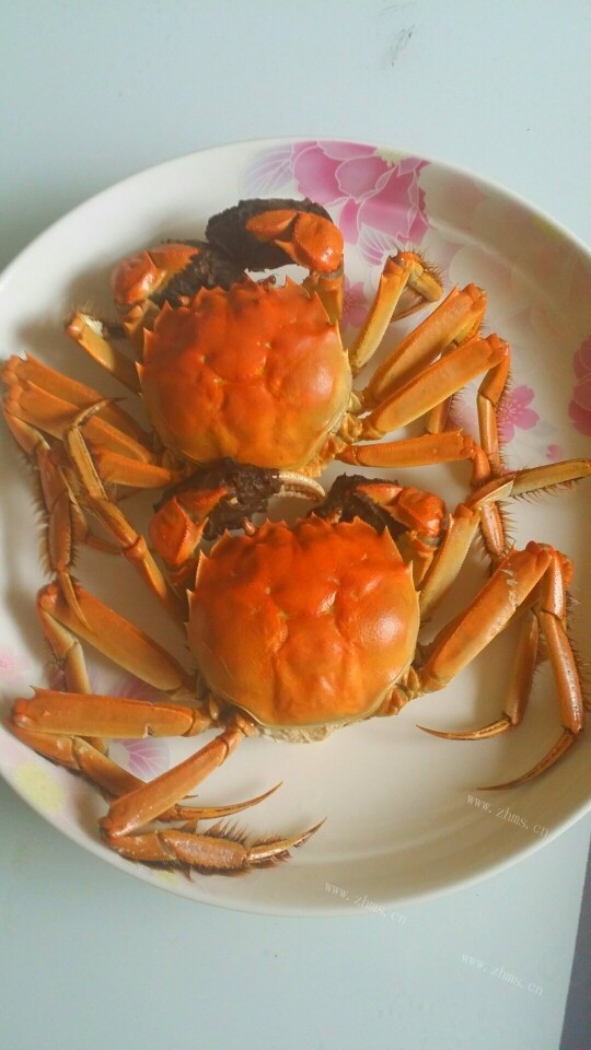 咸甜适中的清蒸河蟹