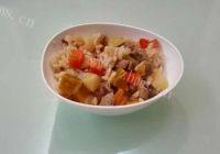 美味的培根土豆闷饭做法图解9)
