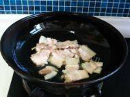 韭黄豆干炒肉片做法图解4)