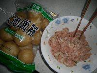 香飘的油面筋塞肉做法图解2)