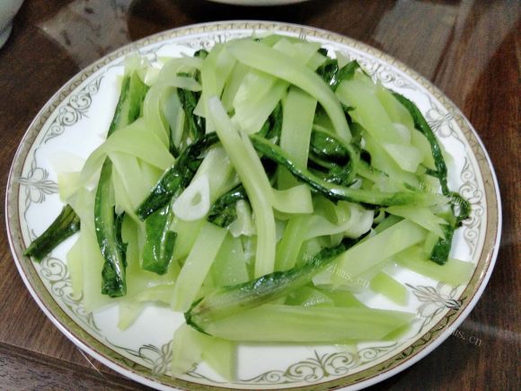 诱人的炒莴笋