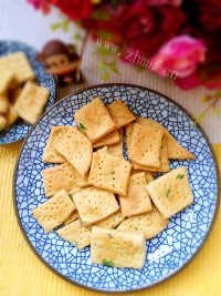 自制香葱苏打饼干做法图解10)