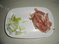 家常菜小白菜炒肉做法图解1)