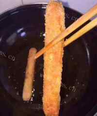 美味的脆皮香肠做法图解7)