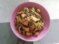 美味的五花肉炖豆角做法图解11)