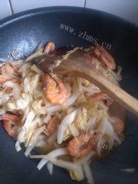 家常菜虾炒白菜