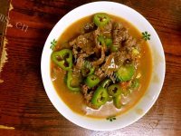 番茄青椒烩牛肉~营养健康做法图解9)