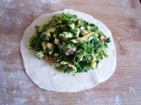 自制菠菜馅饼做法图解10)