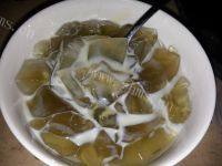 简单的抹茶凉粉