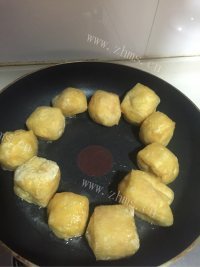 家常菜油豆腐酿肉做法图解4)