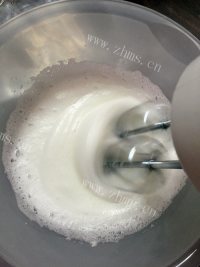 美味抹茶红豆蛋糕做法图解5)