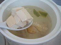 自制鸡汤豆腐小白菜做法图解4)