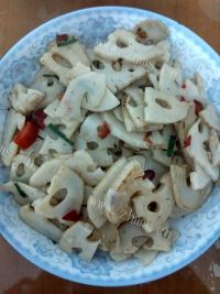 香辣炒藕片