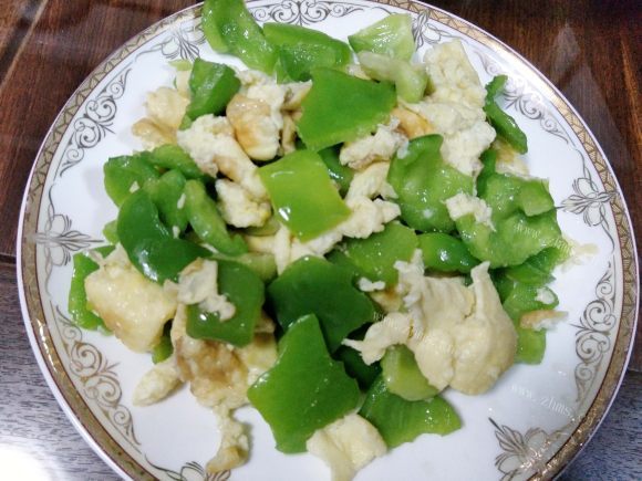 简单菜青椒炒鸡蛋