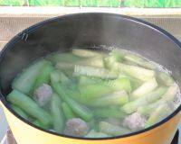 美味的丝瓜肉丸汤