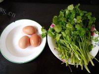 家常菜香菜炒鸡蛋做法图解1)
