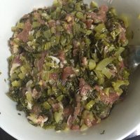 美味的酸菜包子做法图解3)