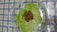 美味的番茄汁包菜肉包做法图解4)