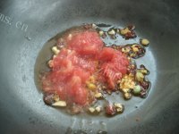 家常菜茄汁金针菇做法图解5)