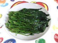 家常菜白灼菠菜做法图解5)