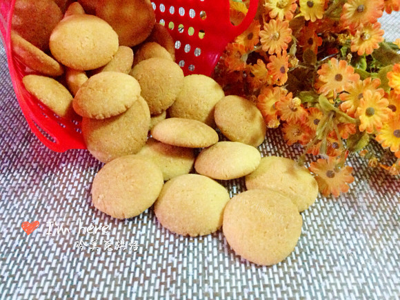 珍馐美味的蛋黄饼干