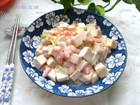 色香味浓的虾仁豆腐