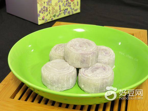 「家有大厨」紫薯冰皮月饼