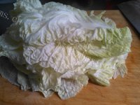 美味的鲜虾白菜汤做法图解2)